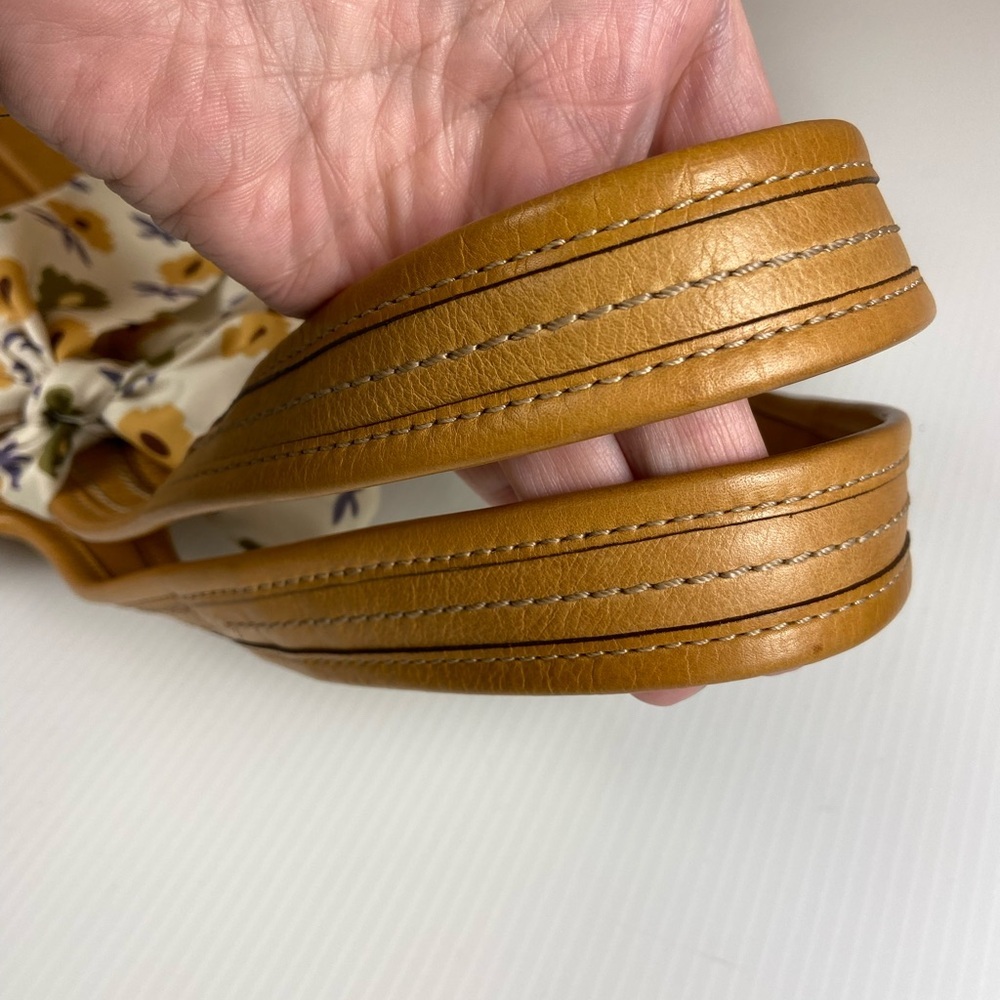 Coach Ergo Pleated Hobo Camel Leather Bag Tattersall Lining Y2K 2008 - EUC - Picture 6 of 13